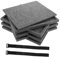 Generic 6pcs Piece Puzzle Piece Plate Food Scale Trays Puzzle Trays Gadget Frying Pan Watch Watch Solid Color Keychain Griddle Watch Belt Magnet Trays Prom Supplies Quilt Dark Grey Felt