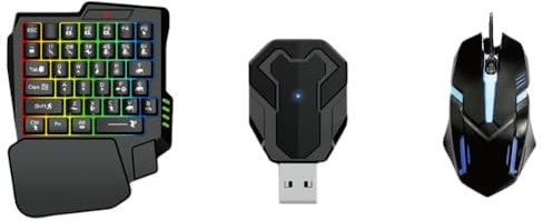 Sctecoau NEW M1-Mini Keyboard & Mouse Converter V 5.2 Gaming Mouse & Keyboard Adapter Converter Automatic Pressing