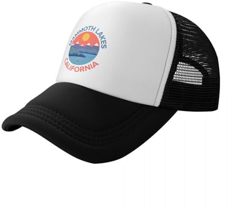 ZTQTQZZ Trucker Cap MeshCap Mammoth Lakes Kalifornien Bootfahren Angeln Wandern Camping Baseball Cap Thermal Visor Geburtstag Damen Herren