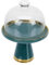 HOLIDYOYO 1 Set Tortiera in Ceramica Torta Vassoio Tortiera Con Coperchio in Piatto Da Dessert Con Coperchio Teglia Da in Ceramica Teglia Con Coperchio Bicchiere Green