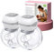 Haokoo Electric Breast Pump Double, Wearable Breast Pump Electrical Hands Free, 12 Levels 3 Modes with 21/24mm Flange, BPA Free