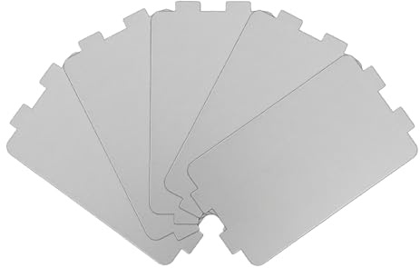 5 Pack Microwave Waveguide Cover Mica Plate - 63x115mm Universal Oven | Mica Board Replacement Sheet, Heat-Resistant Wave Guide Shield for Microwaves, Hair Dryers, Toasters & Heaters
