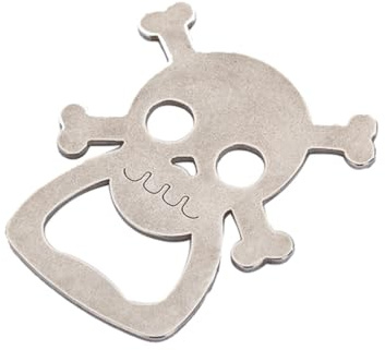 Veemoon Creative Handheld Design Skull Head Bottle Opener Made of Sturdy Alloy that Helps Open Lids without Hurting Hands , Party Favor for Wedding Party and Home Bar Use