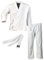 Ju-Sports Karate Anzug to start Weiß 160 I Klassischer Karateanzug für Kinder & Erwachsene I Karate Kimono inkl. weißem Gürtel I Hose mit Kickzwickel I 100% Baumwolle