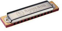 HOHNER 364S-C Marine Band Soloist 12-Loch-Mundharmonika, C-Dur, Edelstahl