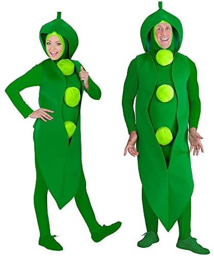 WIDMANN MILANO PARTY FASHION - Costume da fagiolino, tuta intera, per feste a tema e carnevale