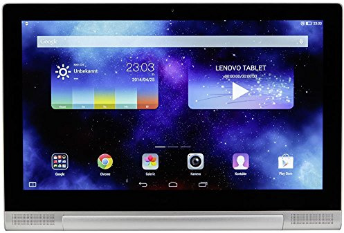 Lenovo Yoga Tablet 2 Pro 33 cm (13,3 Zoll QHD IPS) TabletPC (Intel Atom Z3745, 1,86GHz, 2GB RAM, 32GB interner Speicher, Touchscreen, Android 4.4) platinum inkl. WLAN, Pico Projector, JBL Speaker