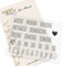 Karten-Kunst Clear Stamps KK-0058 Stempel Kalender Nr. 2 Silikonstempel