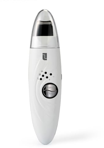 Lifetrons Peelinggerät - Ultrasonic Cleanser - Ultraschall Scrubber - Straffe und strahlende Haut - Muskelstimulation (EMS) - Verbessert Elastizität - Porenreinigung - UI-400, Schweiz