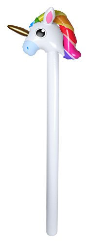 Unicorn Stick Novelty Inflatable/ Blow Up 110cm Summer Party Decoration Accessory