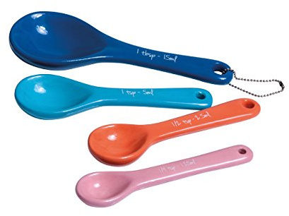 Premier Housewares Vibrant Set Of 4 Measuring Spoons | Precised Measuring Spoons For Efficient Baking | Colourful Design Spoon For Efficient Cooking | Versatile Kitchen Tool