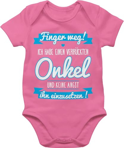 Shirtracer - Body Kurzarm - Sprüche - Ich habe einen verrückten Onkel I Baby Kleinkind Geschenk