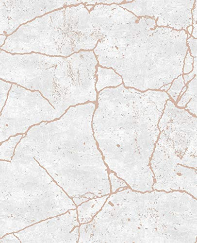 Superfresco Easy Rose Gold Kintsugi Wallpaper | Paste The Wall | Rose Gold Texture | Eco-Friendly
