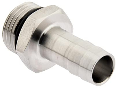 Gewindetülle mit NBR O - Ring G 1/4 - 8 mm Werkstoff: Messing vernickelt