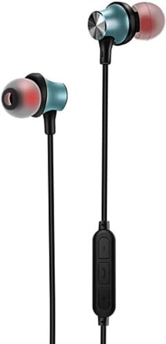 NEW'C Bluetooth Kopfhörer, Ohrmagnetisches Headset, mit Wasserschutzklasse IPX5 / 4 Stunden Spielzeit/Mikrofon, federleicht für iPhone,iPad,Samsung,Huawei,HTC und viele mehr. (Blau)