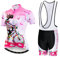 Radtrikot-Set für Damen, Mountainbike, 3D-Gel-Pad, Shorts, CF2020-2, S