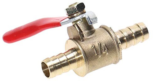 Pilang Zxxin-Accesorios de tuberia Latón Agua Aceite Aire línea de Gas Combustible de Cierre de la válvula de Bola Accesorios de tubería, de 6 mm 8 mm 10 mm 12 mm Espiga for Manguera en línea