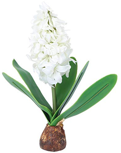 FOMIYES 1 Pc Fausses Plantes Blanches Roses Jacinthe Artificielle Plantes D'extérieur Fausse Verdure De Jacinthe Centres De Mariage Foral Fleur De Bonsaï Intérieur La Mariée Plantes Vertes