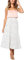 Hoerev Femmes Imprimer Dot avec Poches Jupe Longue Plissée Beach Party Maxi Jupe,Point Blanc,S