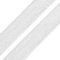1m Einfassband 20mm hochelastisch 44% Elastan gefalzt Meterware Faltgummi Schrägband Farbwahl, Größe:20 mm, Farbe:weiß glänzend