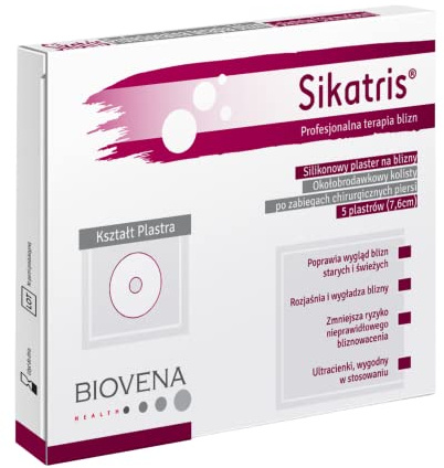 Sikatris Silikonpflaster circular 5 Stück