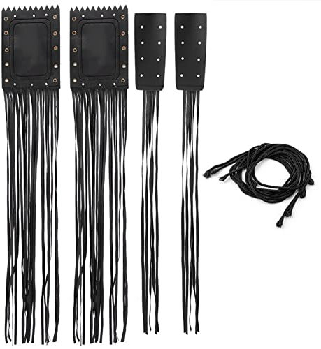 BOROCO Lenker-Quastenabdeckung, 2 Stück Universal-Motorrad-Lenker-Quasten-Griffabdeckung, Hebelabdeckung, Motorrad-Streamer und Lebar-Quasten-Fransen-Griffabdeckung