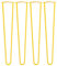 pingping1991 4er-Pack Tischbeine,2-Stange Bein Tischfüße Hairpin Tischfüße Möbelfüße Haarnadelbeine Möbelbeine Couchtisch Beine für Esstisch Couchtisch Schrank Stuhle (20cm(8in),Gelb)