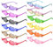 GOSHIES Flammen Sonnenbrille, 12 Stück Flammen Brillen Randlose Bunte Brillen Flammen Flammenform Sonnenbrille für Maskerade Party Dekoration