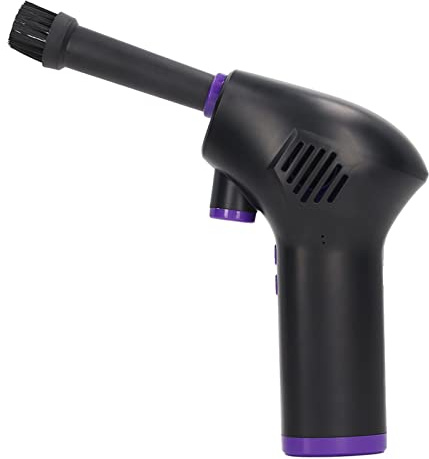 Potente Soffiatore di Polvere, Pulitore per Tastiera Portatile a Basso Rumore Ricaricabile 45000 Giri/min per Computer per Auto Ufficio a Casa (6000 mAh)