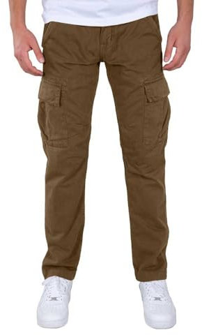 Alpha Industries Herren Agent Pant Freizeithose Hose, Taupe, Bundweite: 79 cm