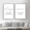 MHLCMG Leinwand Malerei Always Kiss Me Goodnight Bilder Wandkunst Nordic Style Poster Kunstdruck Bild Wand Wohnzimmer Schlafzimmer Dekor Kein Rahmen (2X40X50CM)