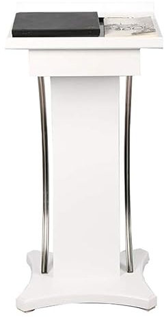 ASSICON Schräges Podium 124 cm Massivholz-Podiumsständer, Sprechpodest, bodenstehende Podien, Empfangstheke für Hotel, Restaurant, Büro, Empfangstheke Bodenstehendes Podium
