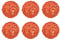 sourcing map 6 Pcs Wicker Rattan Balls 3.2 Inch Rattan Decorative Balls Vase Fillers for Wedding Party Centerpiece Bowls Home Decoration Orange