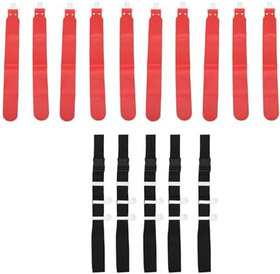 HERCHR Verstellbares Flag Football Set, 5 Stück Flagge Fußball Set PP-Flagge Fußballgürtel Rennsport Spiel Taillenflagge Für Trainingsausrüstung Flagge Fußball Gürtel Für Jugendliche Und Erwachsene