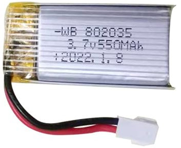 3,7 V 550 mAh 802035 Lithium Polymère Rechargeable Convient pour produits électroniques Drones Remplacement Rechargeable