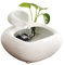 Fuente de agua interior Fuente de escritorio de cerámica for circulación de agua, invitación de riqueza, decoración de oficina, mesa de té, pequeña decoración Fuente de cascada de mesa(Blanco)