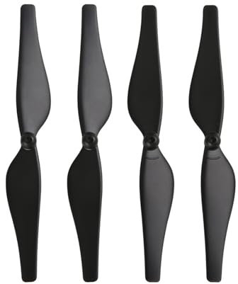 Sunicon 4 Paar Propeller, RC-Drohne. Hochwertige Kohlefaserblätter für Tello (Black)