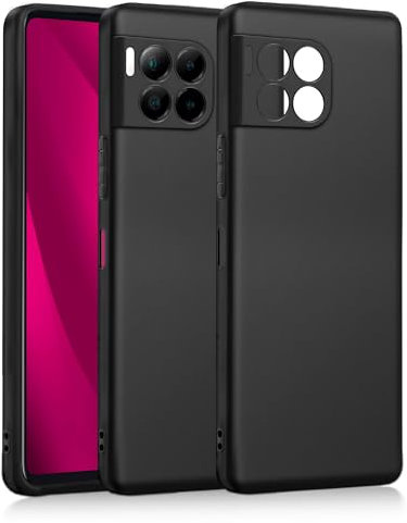 NEWZEROL Hülle Kompatibel für Telekom T Phone 2 Pro, [Kameraschutz] [Ultradünn] [Stoßdämpfung] Kratzfeste Telekom T Phone 2 Pro Schutzhülle aus Weichem TPU-Silikonkautschuk – Schwarz