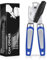 Tin Opener, Lychico 3-in-1Can Opener Handheld Heavy Duty Stainless Steel Can Openers with Multifunctional Bottle Opener, Blue