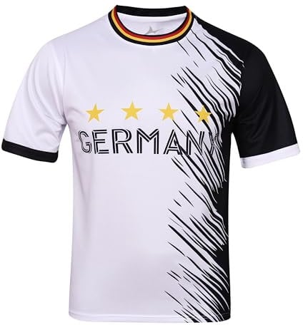 MC-Trend Herren Deutschland Trikot weiß Germany Nationalmannschaft Schwarz Rot Gold (66.00322.XL, DE/NL/SE/PL, Alphanumerisch, XL, Regular, Regular)