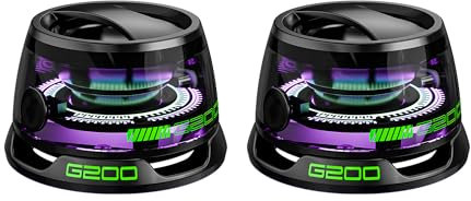 Hounyoln 2 Pcs G200 Magnetic Bluetooth Speaker,Multifunctional Portable Mini Speaker with Multi RGB Color Light Show-3D Surround Sound Effect,Phone Stand for iPhone, Android, TWS Pairing