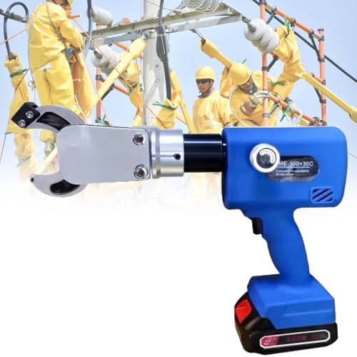 Elektrischer hydraulischer Kabelschneider mit abnehmbarem Akku, hohe Leistung, 60 kN zum Schneiden von Kupfer, Aluminium und gepanzerten Kabeln, professionelles Drahtschneidewerkzeug