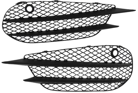 Auto Kühlergrill Frontstoßstange Nebelscheinwerfer Racing Kühlergrill Abdeckung C-Klasse W205 C43 C205 S205 Für AMG Line 2015‑2018 1 Paar Stoßfänger Grill Ersatz