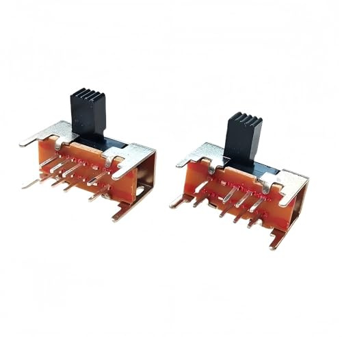 10 stücke SK23D05 G6 Panel PCB 8-pin 3-position 2P3T DP3T Schiebe seite knopf gerade fuß schalter griff toggle power schalter(A)