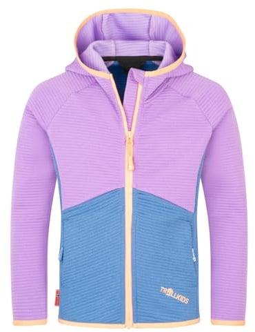 Trollkids Girls Sogndal Jacket 104, Violet Sorbet/Graphite