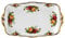 Royal Albert Plateau à Sandwich Old Country Roses - Service Vintage en Porcelaine Fine - Grande Taille - Motif Floral - 30 cm