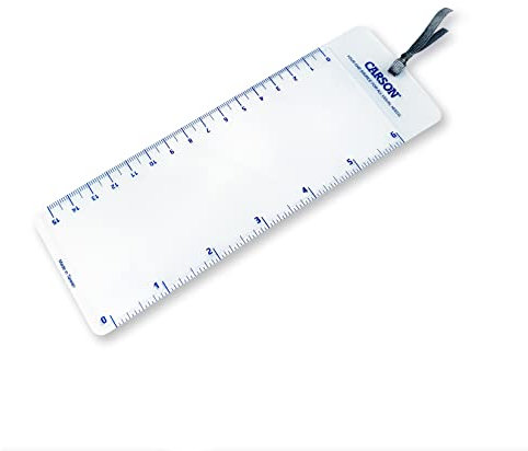 Carson MagniMark Lupa Fresnel, Marcador de Libros y Regla de 6 Pulgadas