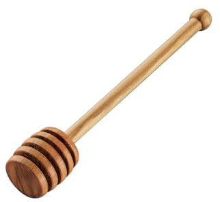 cilio TOSCANA Honiglöffel, handgefertigtes Olivenholz, 16 cm | Honigportionierer, Olivenholz handgefertigt, naturbelassen, pflegeleicht, elegant, für Frühstückstisch