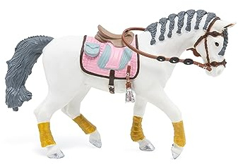 Papo 51525, FOHLEN UND PONYS Pferd mit geflochtenen Zöpfen, Mehrfarben