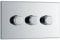 BG Electrical Intelligent Triple Wall Dimmer Switch, 2 Way, Screwless Front Plate, Premium Flatplate, Polished Chrome, 200W, FPC83